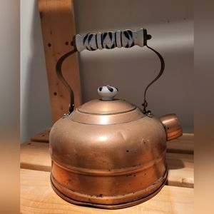 Copper tea kettle vintage